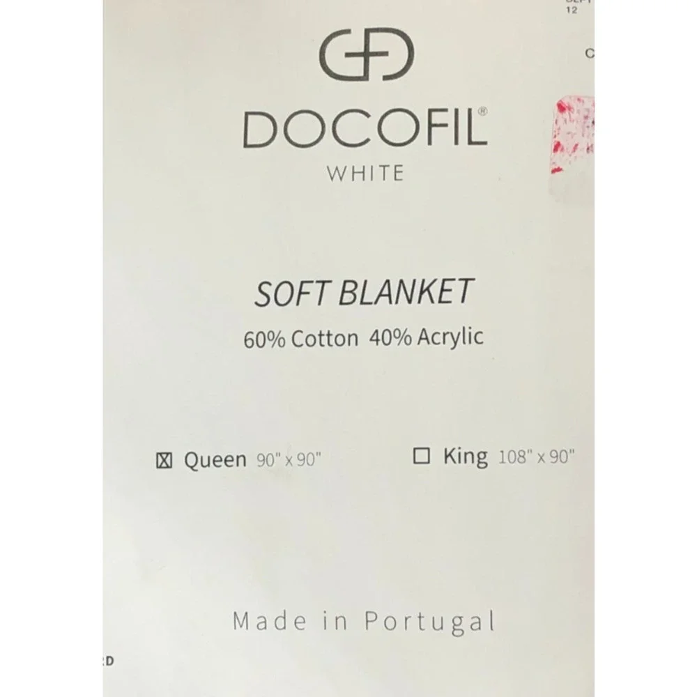Docofil Brown Soft Queen Bed Blanket 90”x90” Medallion Neutral Cotton Blend New